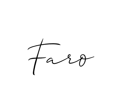 Best and Professional Signature Style for Faro. Allison_Script Best Signature Style Collection. Faro signature style 2 images and pictures png
