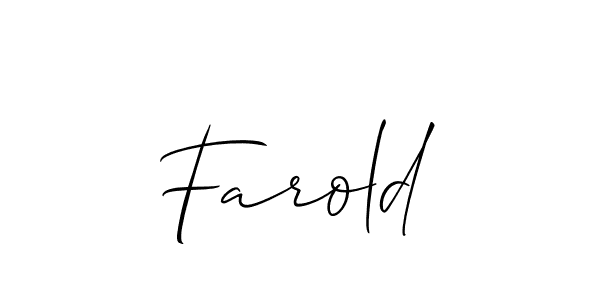 Once you've used our free online signature maker to create your best signature Allison_Script style, it's time to enjoy all of the benefits that Farold name signing documents. Farold signature style 2 images and pictures png