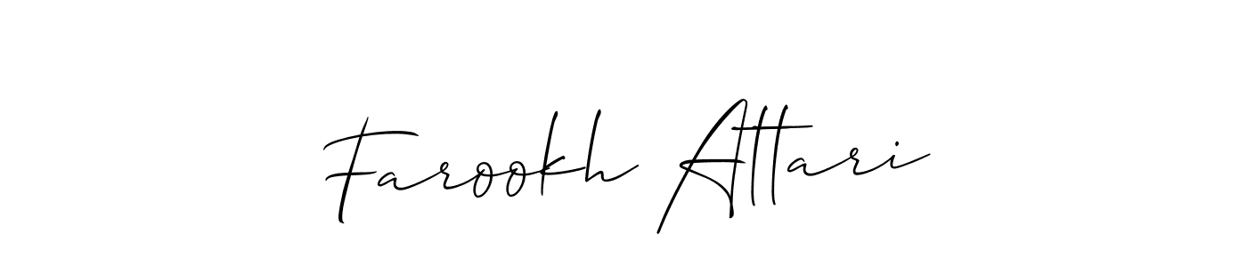Farookh Attari stylish signature style. Best Handwritten Sign (Allison_Script) for my name. Handwritten Signature Collection Ideas for my name Farookh Attari. Farookh Attari signature style 2 images and pictures png