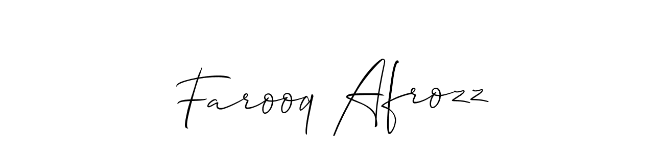 How to Draw Farooq Afrozz signature style? Allison_Script is a latest design signature styles for name Farooq Afrozz. Farooq Afrozz signature style 2 images and pictures png