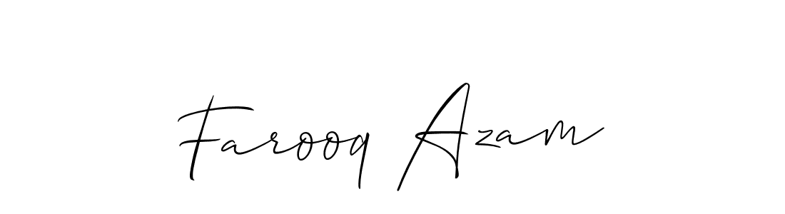 Also You can easily find your signature by using the search form. We will create Farooq Azam name handwritten signature images for you free of cost using Allison_Script sign style. Farooq Azam signature style 2 images and pictures png