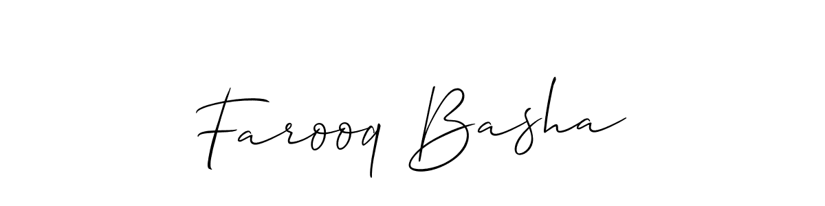 How to Draw Farooq Basha signature style? Allison_Script is a latest design signature styles for name Farooq Basha. Farooq Basha signature style 2 images and pictures png