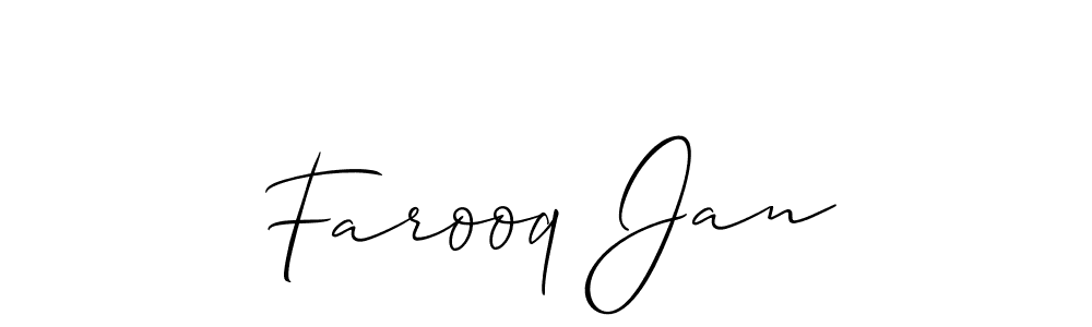 How to Draw Farooq Jan signature style? Allison_Script is a latest design signature styles for name Farooq Jan. Farooq Jan signature style 2 images and pictures png