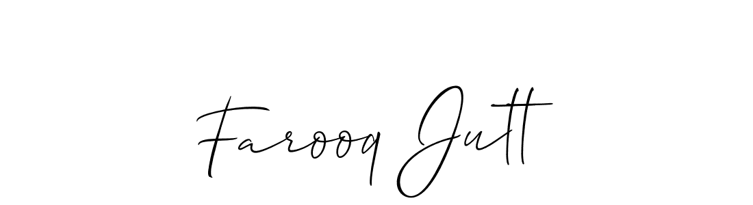 Also we have Farooq Jutt name is the best signature style. Create professional handwritten signature collection using Allison_Script autograph style. Farooq Jutt signature style 2 images and pictures png
