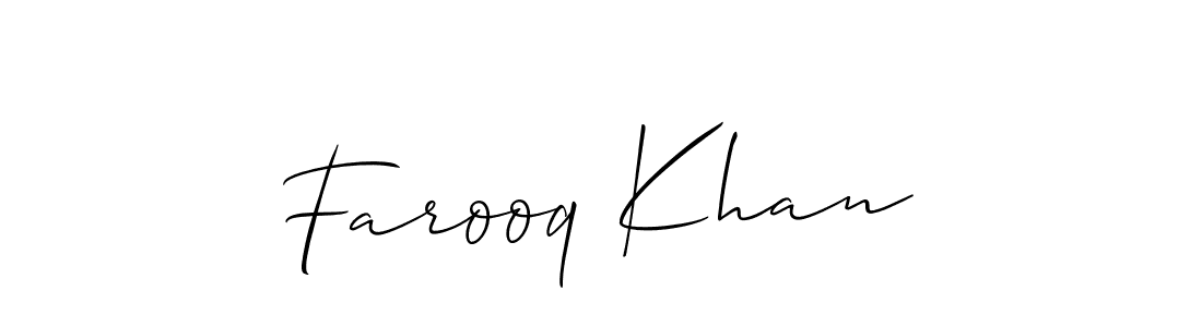 The best way (Allison_Script) to make a short signature is to pick only two or three words in your name. The name Farooq Khan include a total of six letters. For converting this name. Farooq Khan signature style 2 images and pictures png