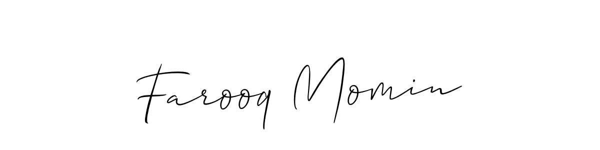 How to Draw Farooq Momin signature style? Allison_Script is a latest design signature styles for name Farooq Momin. Farooq Momin signature style 2 images and pictures png