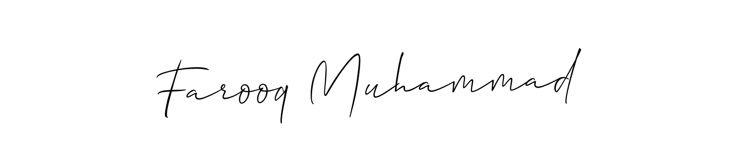 You should practise on your own different ways (Allison_Script) to write your name (Farooq Muhammad) in signature. don't let someone else do it for you. Farooq Muhammad signature style 2 images and pictures png