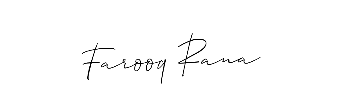 You can use this online signature creator to create a handwritten signature for the name Farooq Rana. This is the best online autograph maker. Farooq Rana signature style 2 images and pictures png