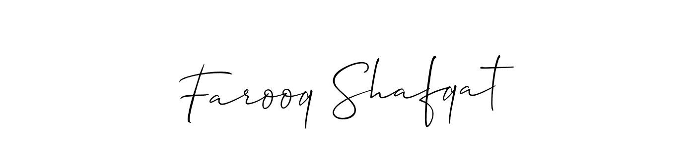 You should practise on your own different ways (Allison_Script) to write your name (Farooq Shafqat) in signature. don't let someone else do it for you. Farooq Shafqat signature style 2 images and pictures png