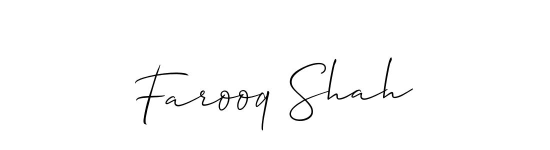 Similarly Allison_Script is the best handwritten signature design. Signature creator online .You can use it as an online autograph creator for name Farooq Shah. Farooq Shah signature style 2 images and pictures png