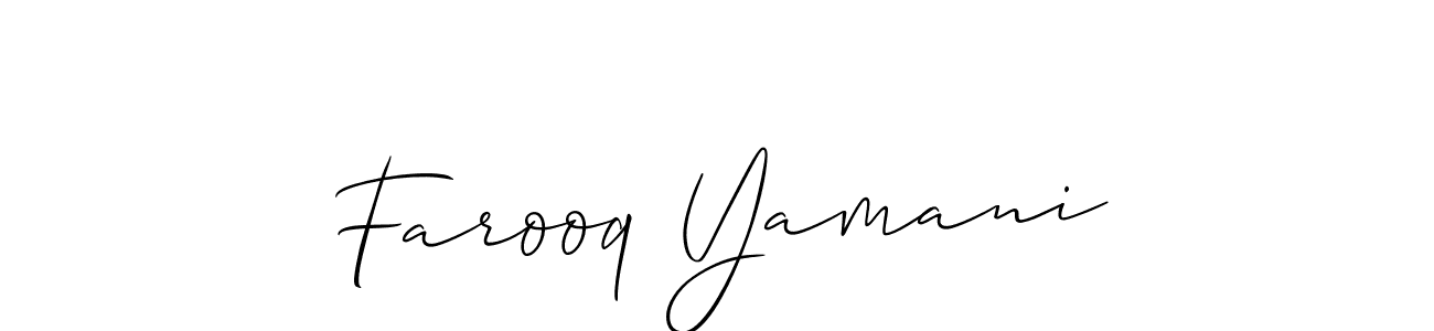 Best and Professional Signature Style for Farooq Yamani. Allison_Script Best Signature Style Collection. Farooq Yamani signature style 2 images and pictures png