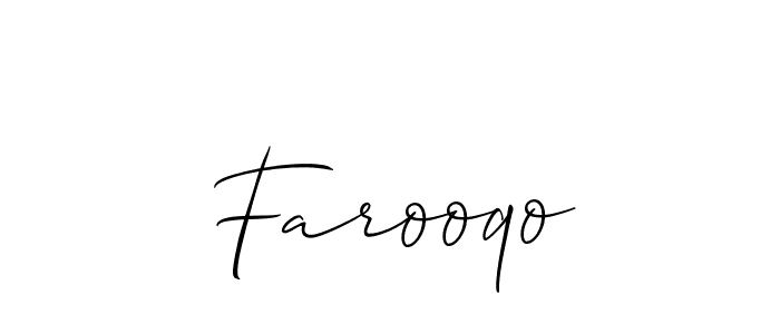 Also You can easily find your signature by using the search form. We will create Farooqo name handwritten signature images for you free of cost using Allison_Script sign style. Farooqo signature style 2 images and pictures png