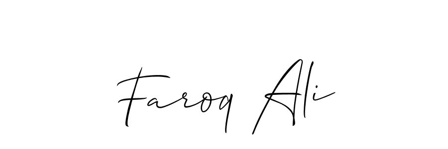 Make a beautiful signature design for name Faroq Ali. Use this online signature maker to create a handwritten signature for free. Faroq Ali signature style 2 images and pictures png