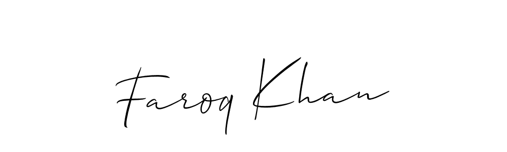 Similarly Allison_Script is the best handwritten signature design. Signature creator online .You can use it as an online autograph creator for name Faroq Khan. Faroq Khan signature style 2 images and pictures png