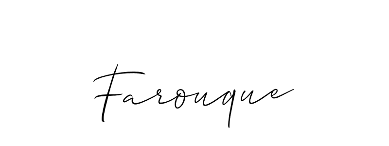 Make a short Farouque signature style. Manage your documents anywhere anytime using Allison_Script. Create and add eSignatures, submit forms, share and send files easily. Farouque signature style 2 images and pictures png