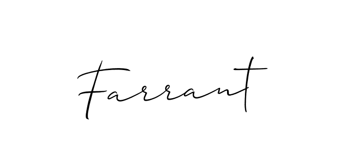 How to make Farrant signature? Allison_Script is a professional autograph style. Create handwritten signature for Farrant name. Farrant signature style 2 images and pictures png