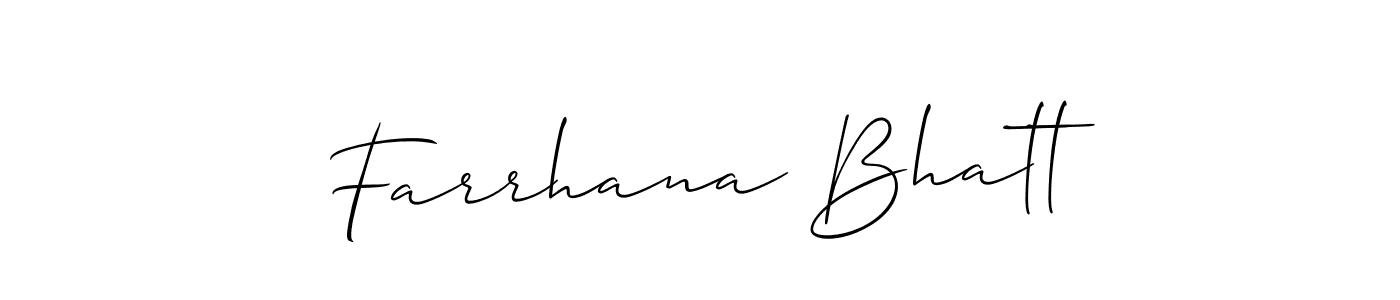 Make a beautiful signature design for name Farrhana Bhatt. Use this online signature maker to create a handwritten signature for free. Farrhana Bhatt signature style 2 images and pictures png