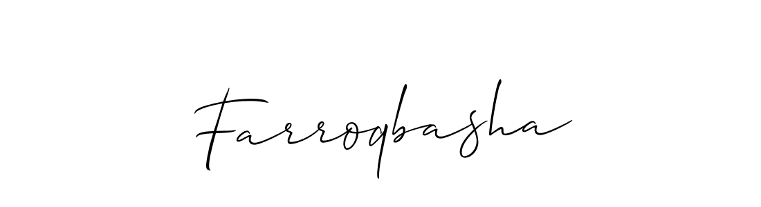 if you are searching for the best signature style for your name Farroqbasha. so please give up your signature search. here we have designed multiple signature styles  using Allison_Script. Farroqbasha signature style 2 images and pictures png