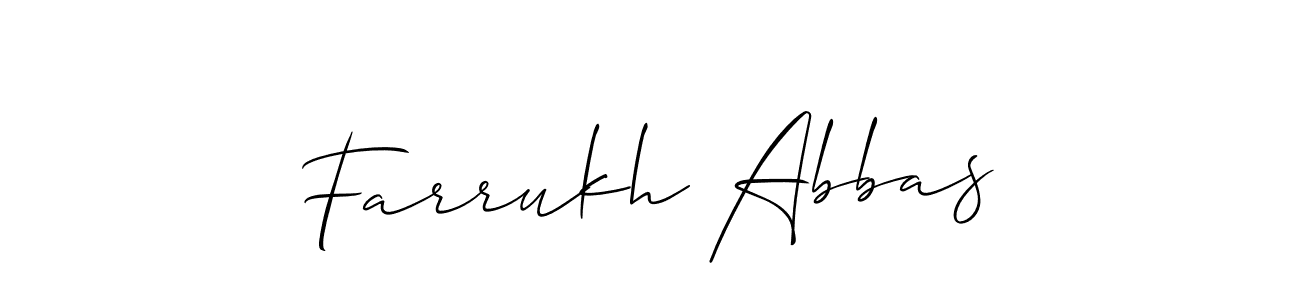 How to Draw Farrukh Abbas signature style? Allison_Script is a latest design signature styles for name Farrukh Abbas. Farrukh Abbas signature style 2 images and pictures png