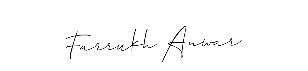 Here are the top 10 professional signature styles for the name Farrukh Anwar. These are the best autograph styles you can use for your name. Farrukh Anwar signature style 2 images and pictures png