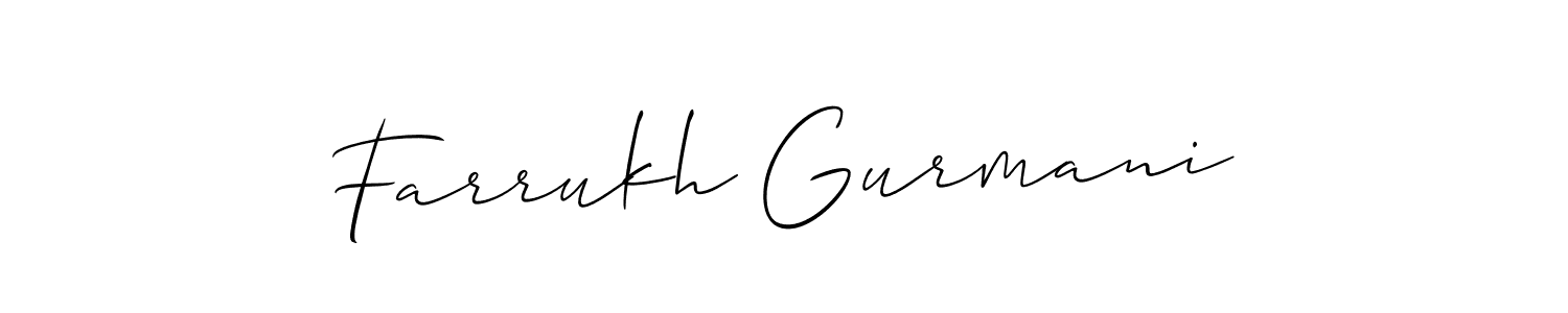 if you are searching for the best signature style for your name Farrukh Gurmani. so please give up your signature search. here we have designed multiple signature styles  using Allison_Script. Farrukh Gurmani signature style 2 images and pictures png