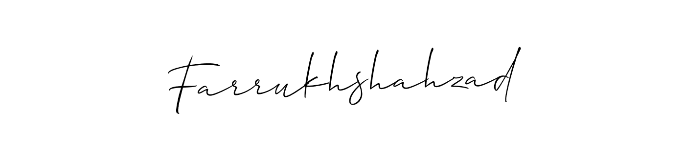 Farrukhshahzad stylish signature style. Best Handwritten Sign (Allison_Script) for my name. Handwritten Signature Collection Ideas for my name Farrukhshahzad. Farrukhshahzad signature style 2 images and pictures png