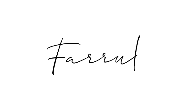 Best and Professional Signature Style for Farrul. Allison_Script Best Signature Style Collection. Farrul signature style 2 images and pictures png