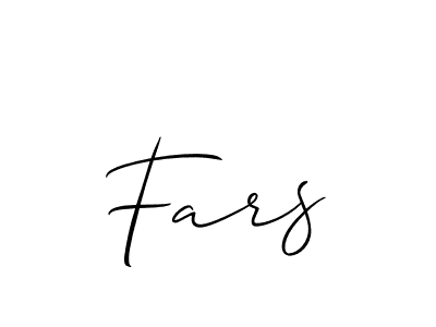 How to make Fars signature? Allison_Script is a professional autograph style. Create handwritten signature for Fars name. Fars signature style 2 images and pictures png