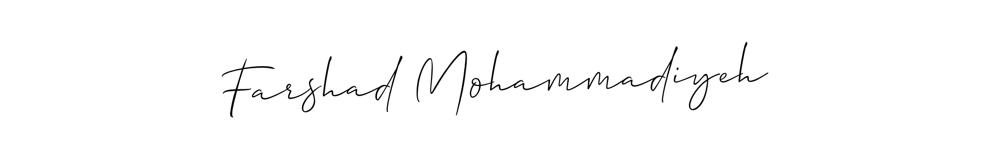 Farshad Mohammadiyeh stylish signature style. Best Handwritten Sign (Allison_Script) for my name. Handwritten Signature Collection Ideas for my name Farshad Mohammadiyeh. Farshad Mohammadiyeh signature style 2 images and pictures png