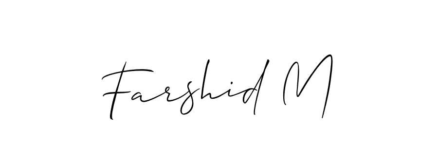 You can use this online signature creator to create a handwritten signature for the name Farshid M. This is the best online autograph maker. Farshid M signature style 2 images and pictures png