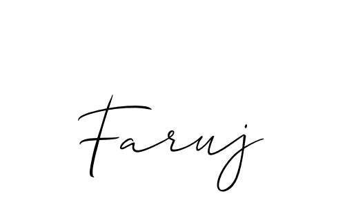 Once you've used our free online signature maker to create your best signature Allison_Script style, it's time to enjoy all of the benefits that Faruj name signing documents. Faruj signature style 2 images and pictures png
