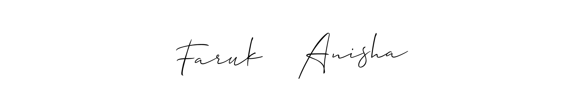 You can use this online signature creator to create a handwritten signature for the name Faruk ❤️ Anisha. This is the best online autograph maker. Faruk ❤️ Anisha signature style 2 images and pictures png
