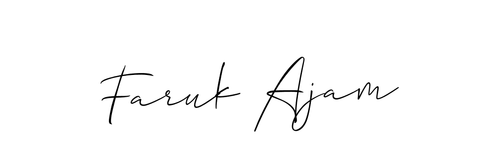 See photos of Faruk Ajam official signature by Spectra . Check more albums & portfolios. Read reviews & check more about Allison_Script font. Faruk Ajam signature style 2 images and pictures png