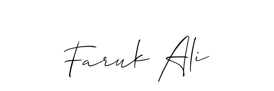 How to Draw Faruk Ali signature style? Allison_Script is a latest design signature styles for name Faruk Ali. Faruk Ali signature style 2 images and pictures png