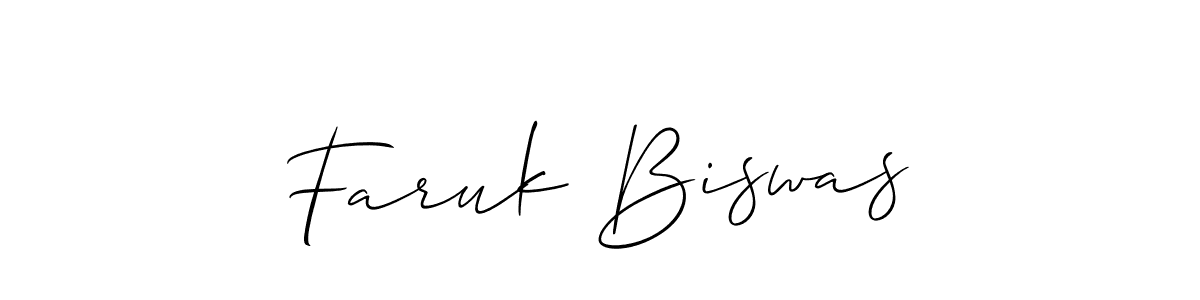 Also we have Faruk Biswas name is the best signature style. Create professional handwritten signature collection using Allison_Script autograph style. Faruk Biswas signature style 2 images and pictures png