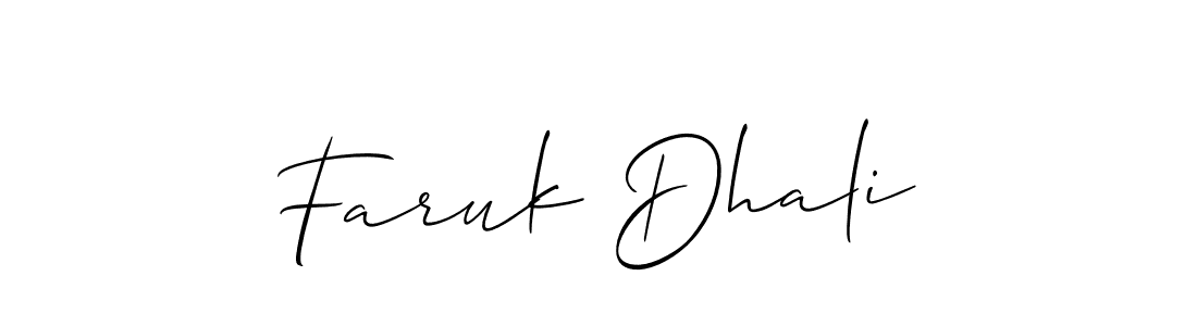 This is the best signature style for the Faruk Dhali name. Also you like these signature font (Allison_Script). Mix name signature. Faruk Dhali signature style 2 images and pictures png