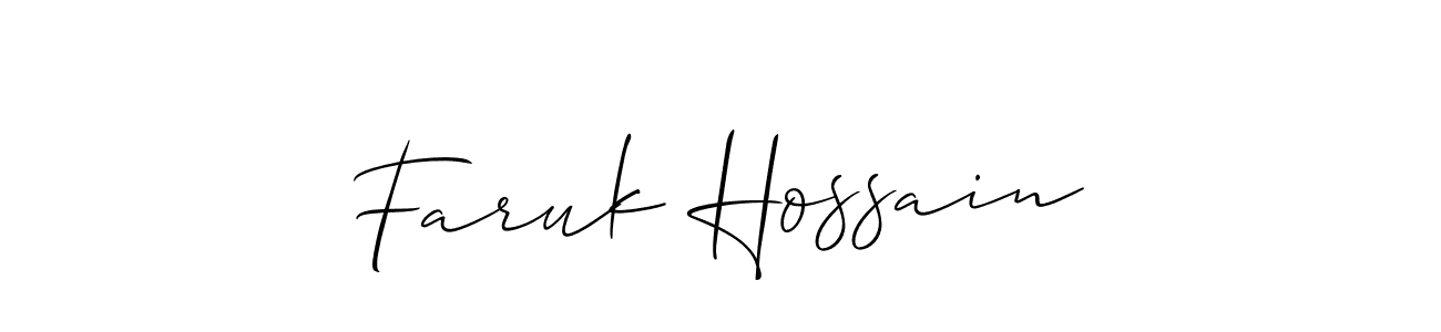 Make a beautiful signature design for name Faruk Hossain. Use this online signature maker to create a handwritten signature for free. Faruk Hossain signature style 2 images and pictures png