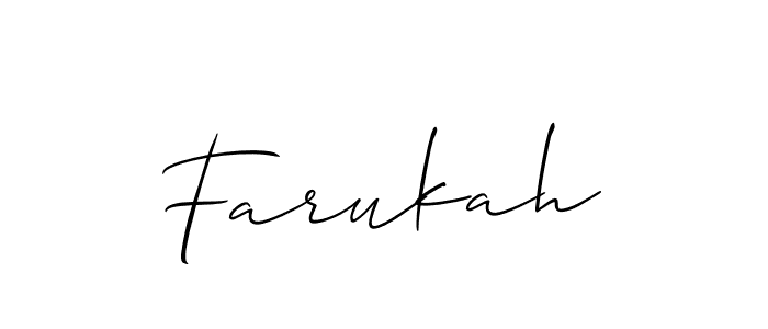 Best and Professional Signature Style for Farukah. Allison_Script Best Signature Style Collection. Farukah signature style 2 images and pictures png