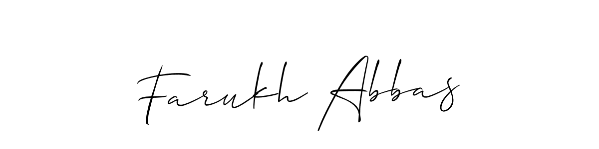Best and Professional Signature Style for Farukh Abbas. Allison_Script Best Signature Style Collection. Farukh Abbas signature style 2 images and pictures png
