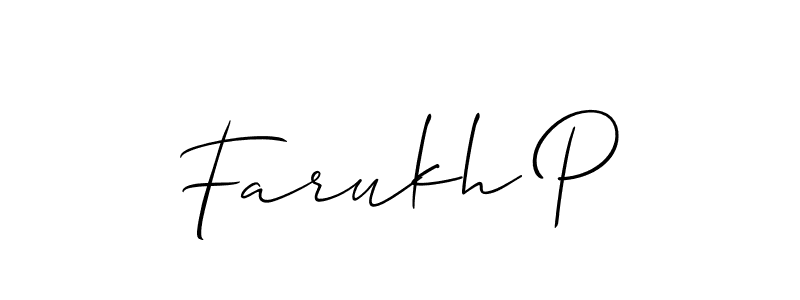 Here are the top 10 professional signature styles for the name Farukh P. These are the best autograph styles you can use for your name. Farukh P signature style 2 images and pictures png