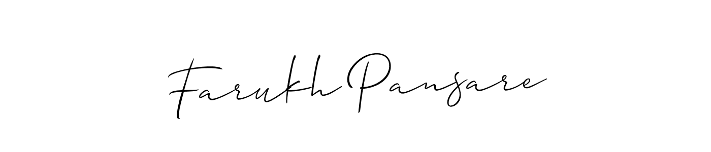 Here are the top 10 professional signature styles for the name Farukh Pansare. These are the best autograph styles you can use for your name. Farukh Pansare signature style 2 images and pictures png