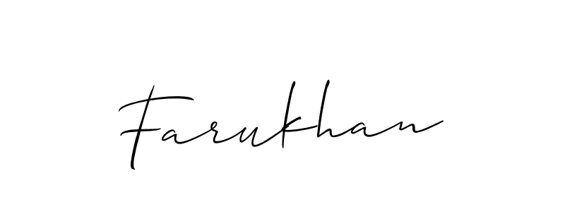 It looks lik you need a new signature style for name Farukhan. Design unique handwritten (Allison_Script) signature with our free signature maker in just a few clicks. Farukhan signature style 2 images and pictures png