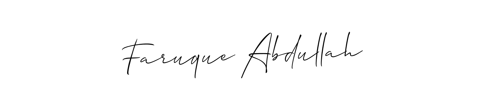 How to Draw Faruque Abdullah signature style? Allison_Script is a latest design signature styles for name Faruque Abdullah. Faruque Abdullah signature style 2 images and pictures png