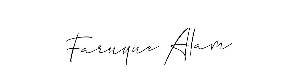 Make a short Faruque Alam signature style. Manage your documents anywhere anytime using Allison_Script. Create and add eSignatures, submit forms, share and send files easily. Faruque Alam signature style 2 images and pictures png