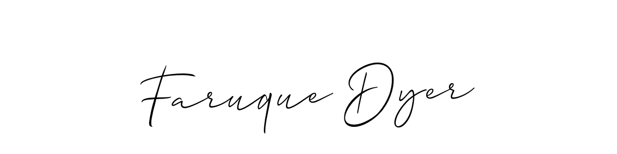 Once you've used our free online signature maker to create your best signature Allison_Script style, it's time to enjoy all of the benefits that Faruque Dyer name signing documents. Faruque Dyer signature style 2 images and pictures png