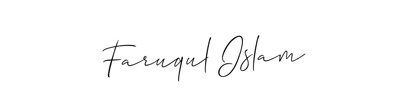 How to Draw Faruqul Islam signature style? Allison_Script is a latest design signature styles for name Faruqul Islam. Faruqul Islam signature style 2 images and pictures png