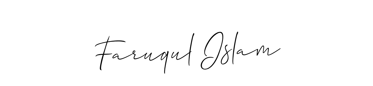 How to Draw Faruqul Islam signature style? Allison_Script is a latest design signature styles for name Faruqul Islam. Faruqul Islam signature style 2 images and pictures png