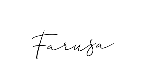 It looks lik you need a new signature style for name Farusa. Design unique handwritten (Allison_Script) signature with our free signature maker in just a few clicks. Farusa signature style 2 images and pictures png