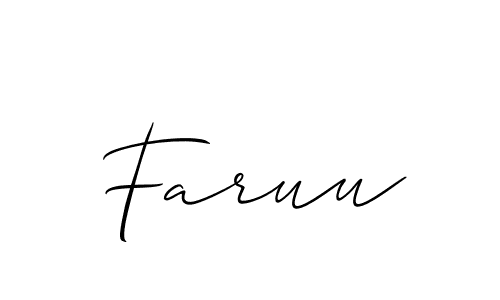 Best and Professional Signature Style for Faruu. Allison_Script Best Signature Style Collection. Faruu signature style 2 images and pictures png
