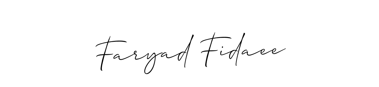 Once you've used our free online signature maker to create your best signature Allison_Script style, it's time to enjoy all of the benefits that Faryad Fidaee name signing documents. Faryad Fidaee signature style 2 images and pictures png